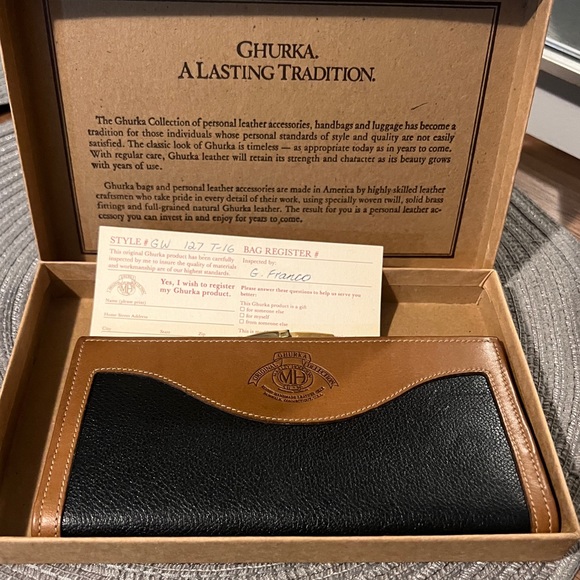 Ghurka Black and Brown Leather Women's Bag - Picture 3 of 12